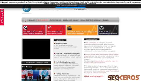 markmarketingkft.hu desktop előnézeti kép