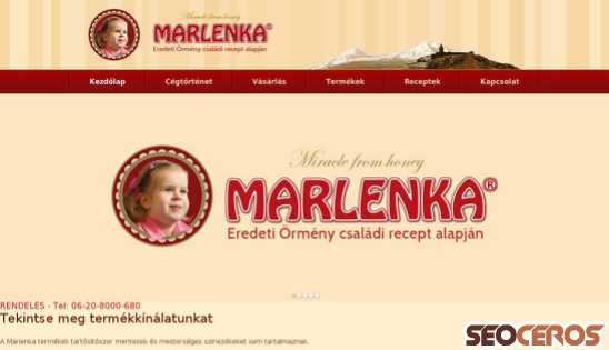 marlenkahungaria.hu desktop náhľad obrázku