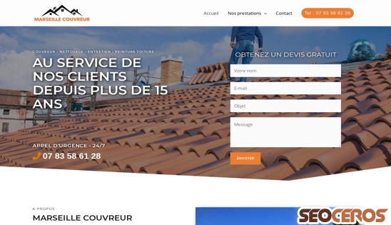 marseille-couvreur.fr desktop náhled obrázku