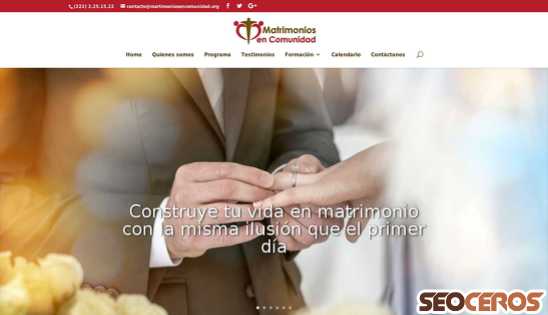 matrimoniosencomunidad.org desktop vista previa