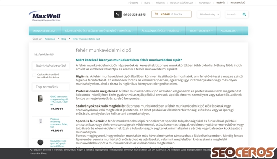 maxwellkft.hu/higienia-blog/feher-munkavedelmi-cipo-91 desktop náhľad obrázku