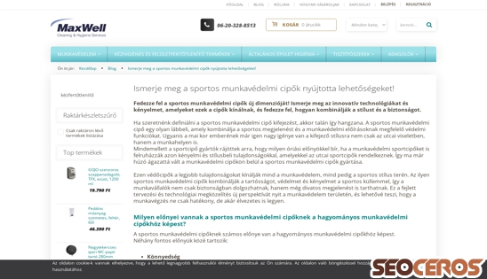 maxwellkft.hu/higienia-blog/ismerje-meg-a-sportos-munkavedelmi-cipok-nyujtotta-lehetosegeket desktop előnézeti kép
