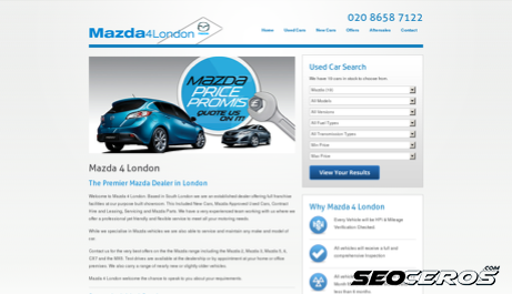 mazda4london.co.uk desktop Vista previa