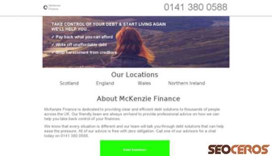 mckenzie-finance.co.uk desktop náhled obrázku