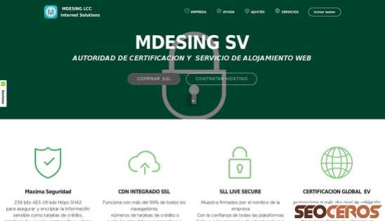 mdesingsv.ga desktop előnézeti kép