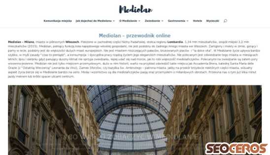 mediolan.pl desktop náhľad obrázku