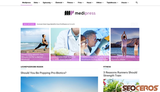 medipress.hu desktop náhľad obrázku