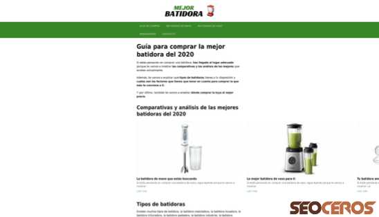 mejorbatidora.com desktop förhandsvisning