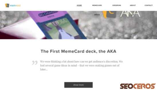 memecard-en.webnode.hu desktop förhandsvisning