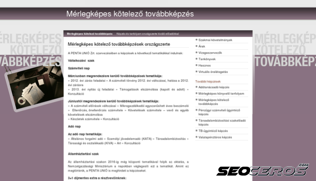 merlegkepes-kotelezo-tovabbkepzes.hu desktop Vista previa