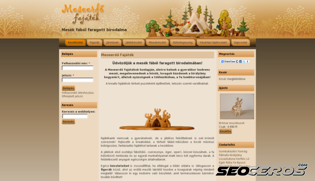 meseerdo-fajatek.hu desktop náhled obrázku