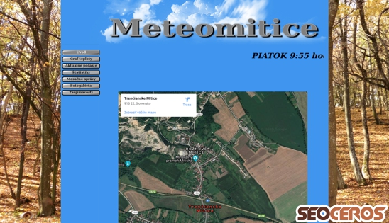meteomitice.sk desktop náhľad obrázku