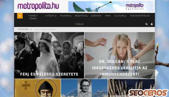 metropolita.hu desktop előnézeti kép