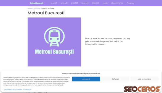 metroulbucuresti.com desktop प्रीव्यू 