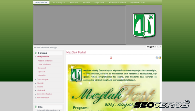 mezolak.hu desktop náhled obrázku