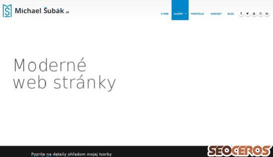 michael.subak.sk/tvorba-web-stranok desktop előnézeti kép