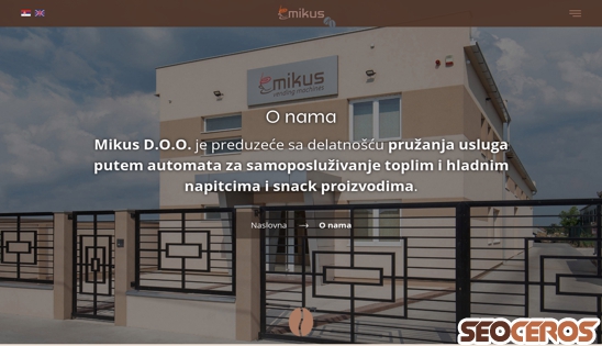 mikus.rs/o-nama desktop preview