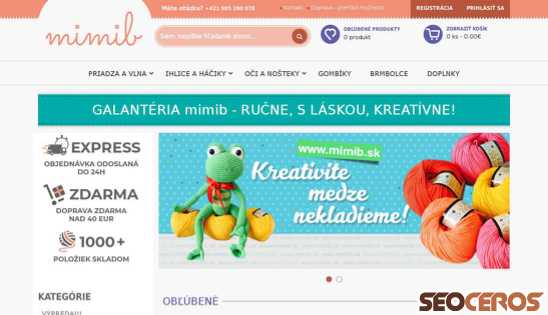 mimib.sk desktop előnézeti kép