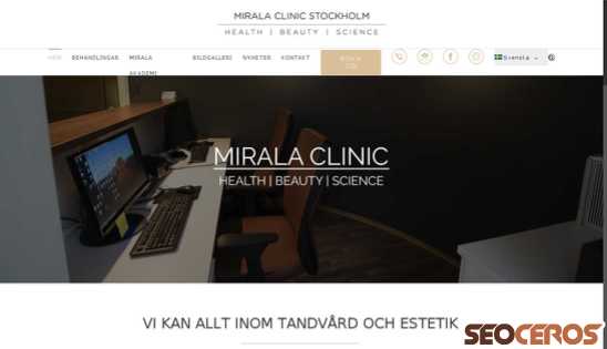 mirala.se desktop előnézeti kép