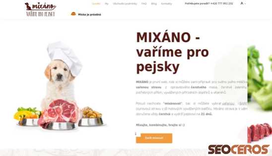 mixano.antstudio.eu desktop förhandsvisning