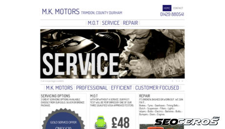 mk-motors.co.uk desktop preview