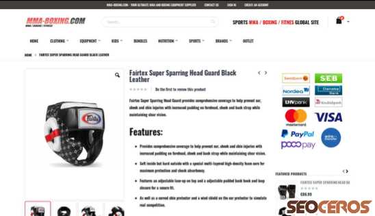 mma-boxing.com/us/fairtex-super-sparring-head-guard-black-leather.html desktop obraz podglądowy