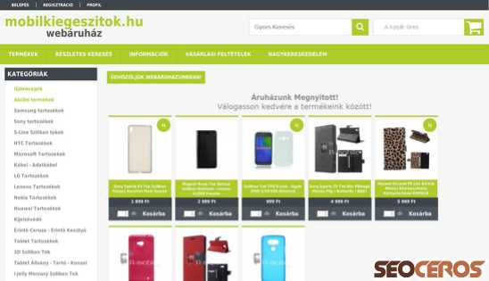mobilkiegeszitok.hu desktop előnézeti kép