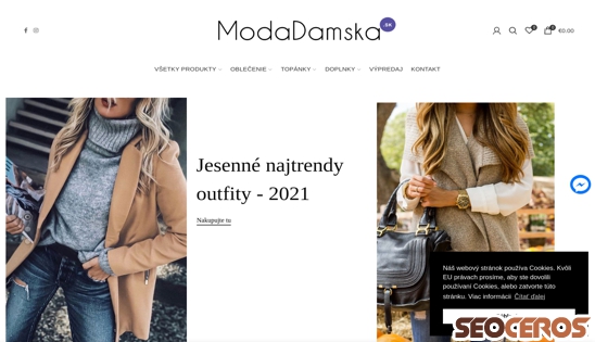 modadamska.sk desktop előnézeti kép