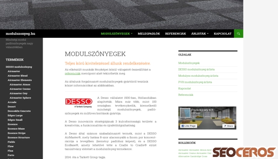 modulszonyeg.hu desktop előnézeti kép