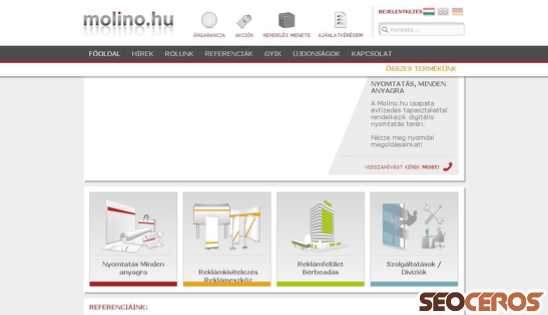 molino.hu desktop náhled obrázku