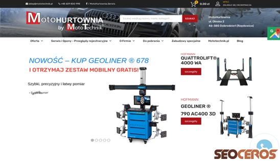 motohurtownia.com.pl desktop förhandsvisning