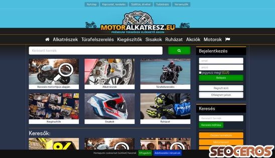 motoralkatresz.eu desktop előnézeti kép