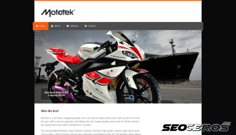 mototek.co.uk desktop náhled obrázku