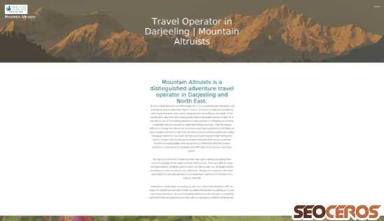 mountainaltruists.com desktop förhandsvisning