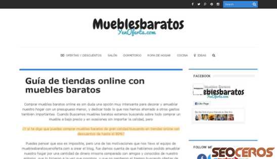 mueblesbaratosyenoferta.com desktop náhľad obrázku