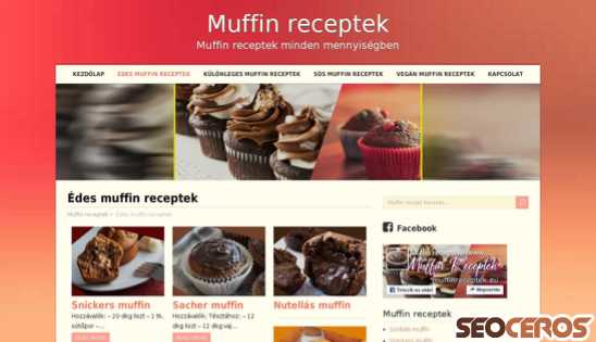muffinreceptek.eu/index.php/kategoria/edes-muffin-receptek desktop náhled obrázku