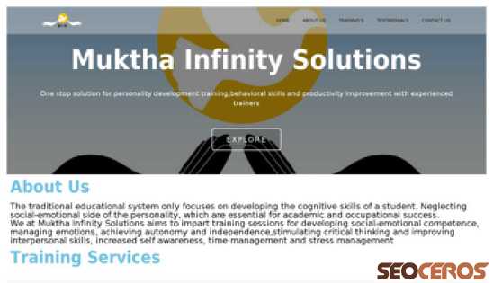mukthainfinitysolutions.com desktop Vista previa