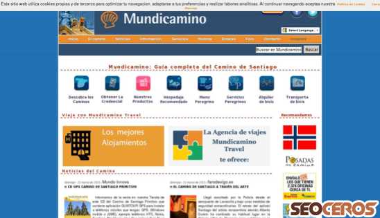 mundicamino.com desktop náhled obrázku