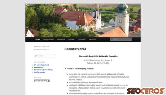 muravidek.eu desktop előnézeti kép