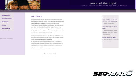 musicofthenight.co.uk desktop प्रीव्यू 
