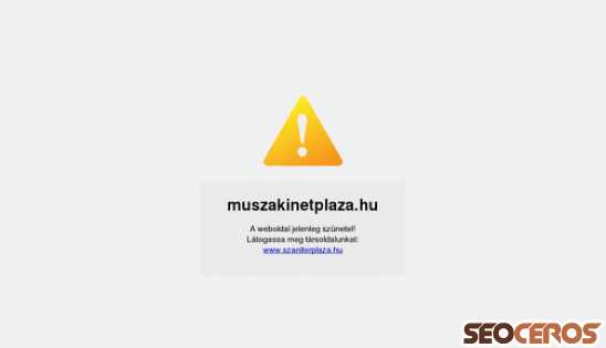 muszakinetplaza.hu desktop náhled obrázku