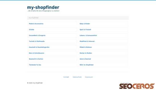 my-shopfinder.com desktop náhľad obrázku