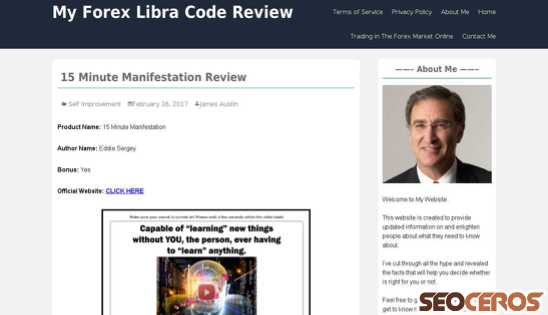 myforexlibracodereview.com/15-minute-manifestation-book-review desktop preview