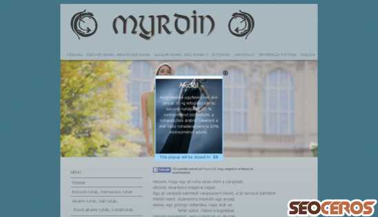 myrdinfashion.com desktop förhandsvisning