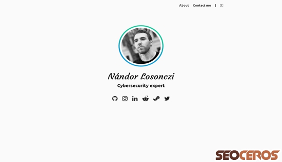 nandor.loson.cz desktop preview