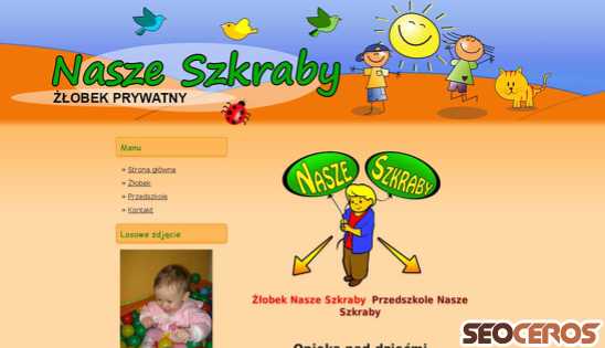 naszeszkraby.com desktop előnézeti kép