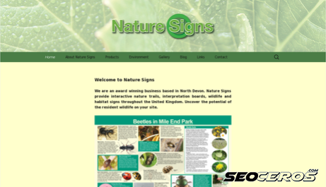 naturesigns.co.uk desktop preview