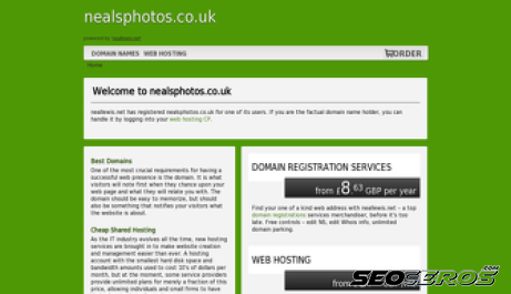 nealsphotos.co.uk desktop förhandsvisning