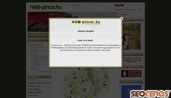 net-pince.hu desktop Vorschau