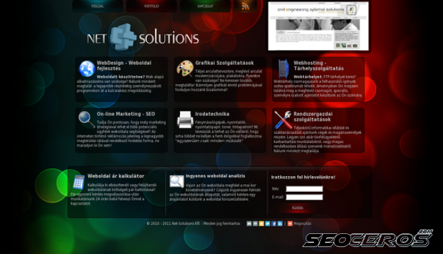 net-solutions.hu desktop vista previa